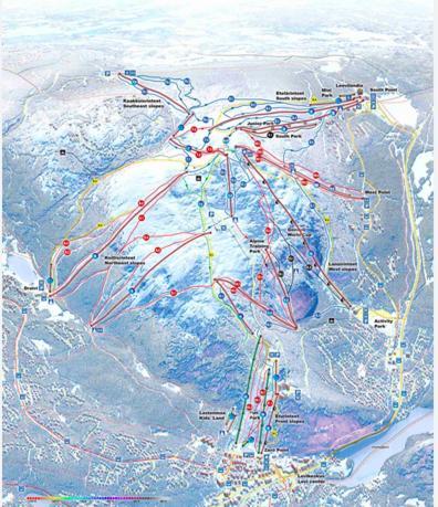 Huoneisto Lux Lapland Cranberry Center 61m2 Ski-in Ski-out 2 Bedr & 2 Bathr Levi